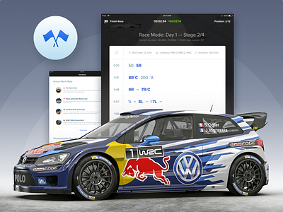 Rally Application application car design ipad iphone racing rally sport wrc
