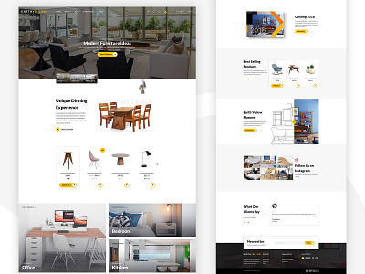 Furniture E-Commerce ecommence furniture ui website