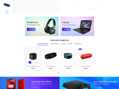 Electronics E-Commerce by Mevil for Alian Software on Dribbble