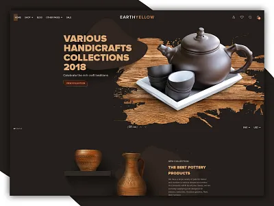 Handcraft E-Commerce creative creative design design ecommence handcraft handicraft homepage design theme design themeforest ui website