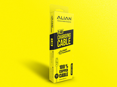 Charging Cable Packaging Design alian packaging packaging design packaging mockup sales