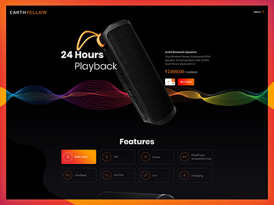 Speaker E-Commerce black theme bluetooth bluetooth speaker clean creative design ecommence one page site speaker speakerecommerce theme design themeforest website