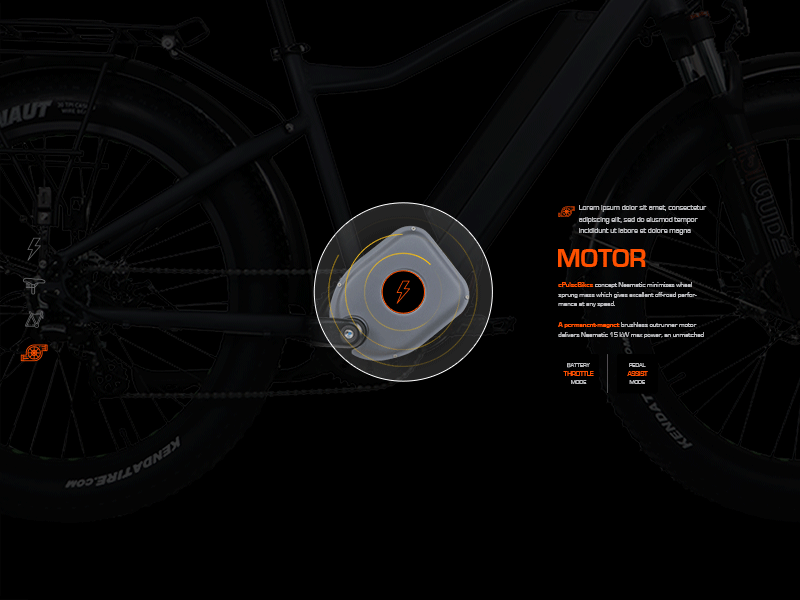 Electronic Bike website design