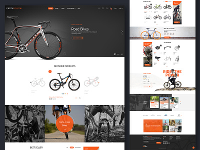 Road Bikes E-Commerce alian creative design creative website design ecommence theme design website