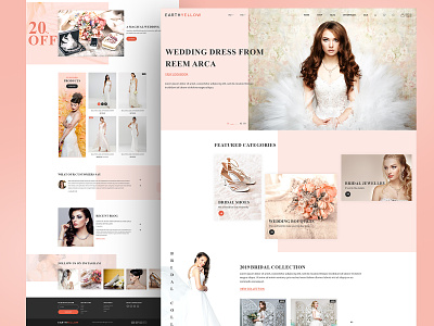 Wedding Dress e-commerce alian creative design creative website ecommence themeforest website