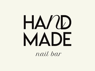 "Handmade" Branding Concept - typography branding graphic design logo typography vector