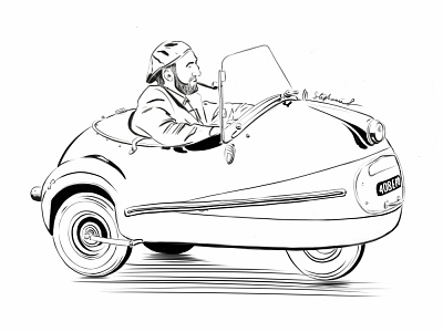 Brütsch Mopetta🚙 (1956) Illustration