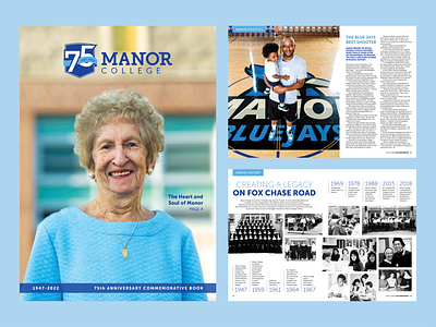 75th Anniversary Commemorative Book branding college commemorative book design graphic design magazine