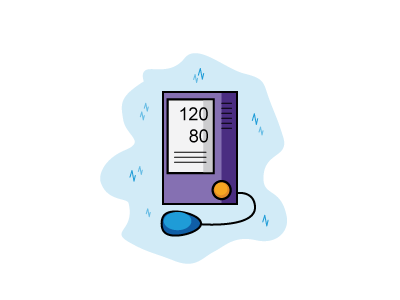 Blood pressure monitor app by Kuba Zelichowski on Dribbble