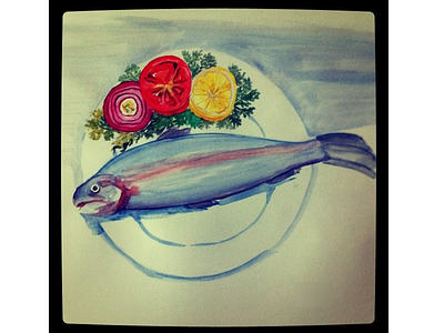 Watercolor Fish watercolors