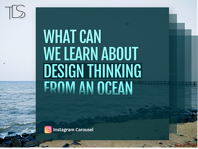 Insta post dribbble cover design thinking instagram post instragram ocean