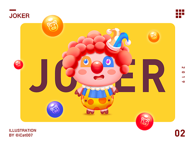 Joker character design illustration pig
