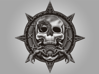 Skull Tattoo Illustration illustration masfx skull tattoo