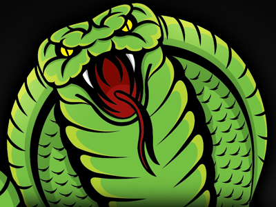 Snake cartoon gaming illustration mascot masfx snake vector