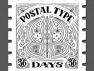 Postal Type, B: 36 Days of Type 36 days of type 36daysoftype hand lettering illustration lettering