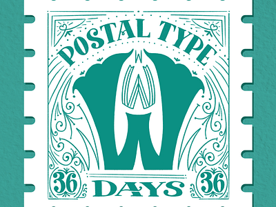 Postal Type, W: 36 Days of Type