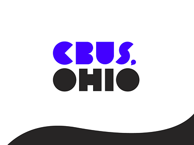 Cbus, Ohio brand cbus columbus custom logo customtype geometric identity lettering logodesign ohio type design