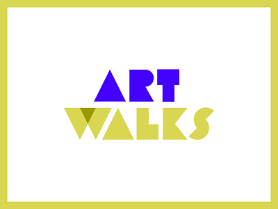 Art Walks art branding cbus columbus custom type design hand lettering icon logo ohio public art type typogaphy vector virtual walks