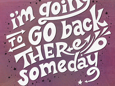 Going to Go Back There back there custom type design gonzo hand lettering hand type handtype illustration lettering lyrics muppet muppets procreate quote type typography
