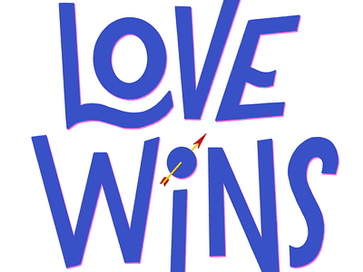 Love wins. custom type goodtype hand lettering handtype illustration lettering love is love love wins procreate type typography