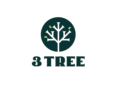 3 Tree 3 brand branding environment growth habit icon identity illustration leaf leaves logo logotype small business social enterprise startup sustainabilty three trees vector