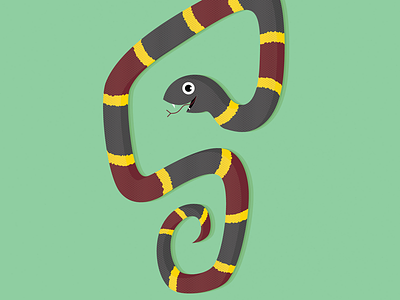 Happy, Poison S Snake 36 days of type animal illustration lettering snake vector
