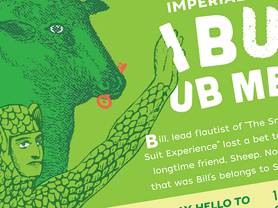 IBU UB ME: Commonhouse Ales Imperial ale beer bottle brew characters green label packaging print snakesuit typography vector