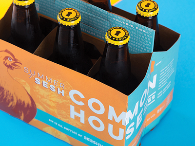 Commonhouse Summer Sesh Packaging ale beer brand brewery craft beer design identity key ohio packaging summer type
