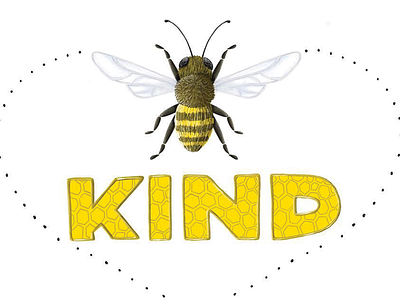 Bee kind be kind bee hand lettering honey honey bee kind lettering type