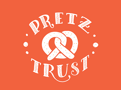 Pretzel Trust hand lettering lettering pretzel soft pretzel trust twist wip