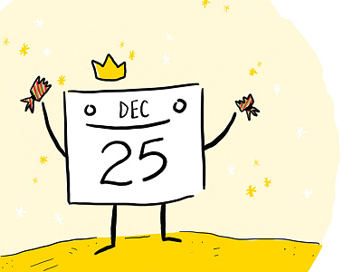 Happy Christmas calendar christmas christmas crackers crown date holidays party procreate