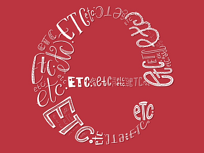 Etcetera, etcetera, etc. 36 days of type etc hand lettering ipad lettering procreate type typography words