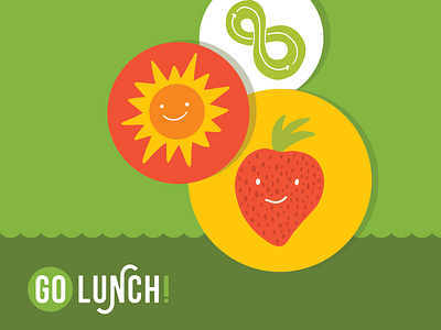 Go Lunch! cbus columbus design food identity illustration lunch ohio parks school lunch strawberry summer