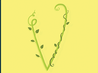 Vine alphabet grow hand lettering lettering plants vector vine