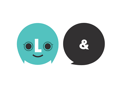 Lydiary & Friends brand geometric icon identity logo teal vector