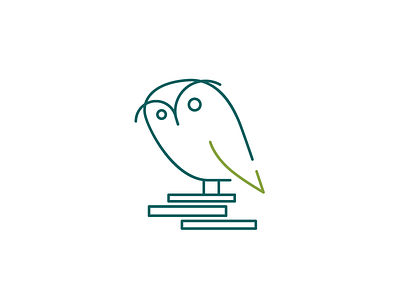 OwL ai books design identity illustration library lineart logo mark owl vector wip