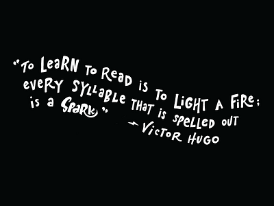 Spark Quote fire hand lettering learning lettering quote reading spark vector