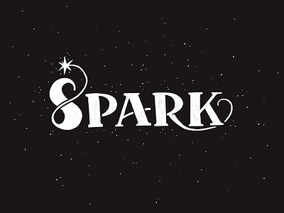 Spark cosmos hand lettering lettering. spark procreate space stars