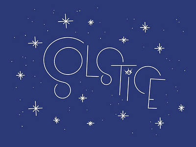 Solstice lettering