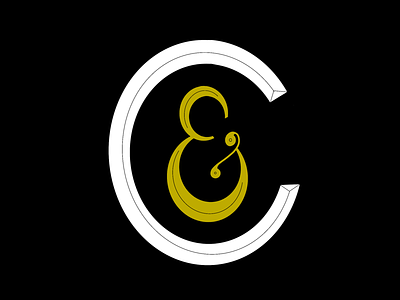 & C alphabet ampersand c design lettering procreate sans serif typography