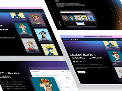 ambition.so Landing Page Redesign crypto design nft ui ux web design web3 webflow