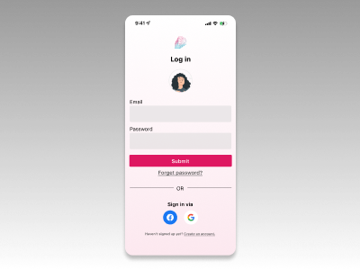 App Log in UI