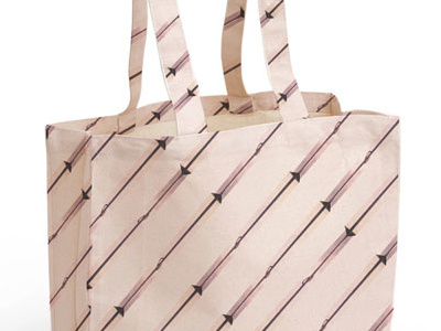 Eco Bag Seaside Collection Pink Arrows Print