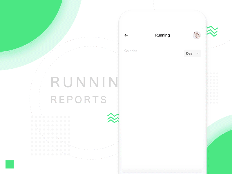 Running reports animation animation app data design interface ios mobile principle running sports ui user