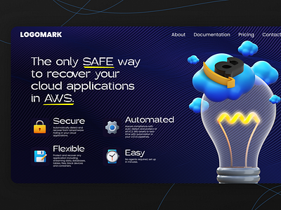 Safety Cloud Application - Above the fold Hero Banner