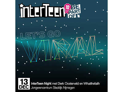 InterTeen - Event artwork akzidenz grotesk artwork event flyer graphic design interteen youth