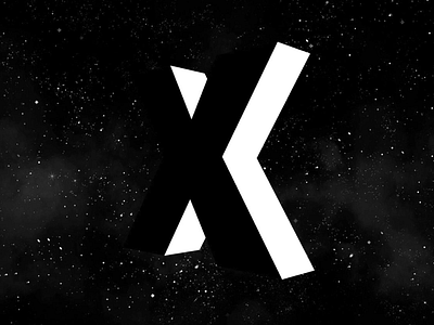 Team X logo black and white identity logo x