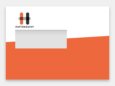 Haptokracht - enveloppe brand identity corporate identity enveloppe identity design visual identity