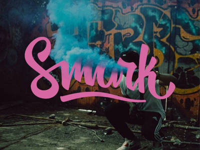 Smurk Type collaboration crafted type graffiti lettering photography typography