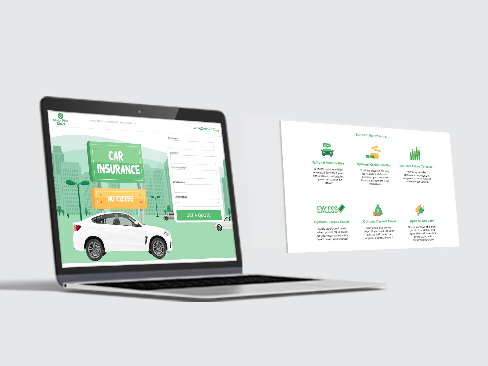 Motor Plan Direct site by Monique Vermaak on Dribbble